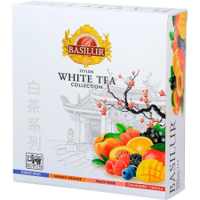 Basilur White Tea Assorted 40 sáčků, přebal tea