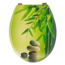 Bath Duck Wc-Ülőke - Mdf - Mintás - Rozsdamentes Acél Zsanérokkal - Bamboo takarító és háztartási eszköz