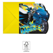 Batman Batman Rogue Rage party meghívó 6 db-os FSC party kellék