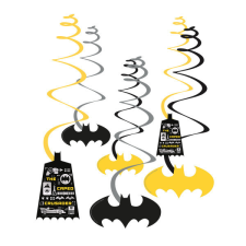 Batman City szalag dekoráció 6 db-os szett party kellék
