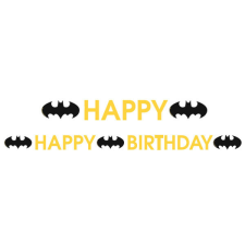 Batman Happy Birthday felirat 180 cm party kellék