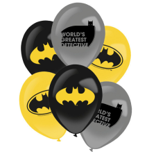 Batman léggömb, lufi 6 db-os 11 inch (27,5 cm) party kellék