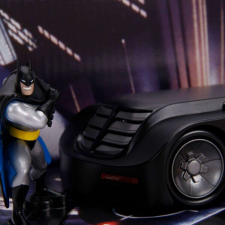  Batmobile &amp; Batman The Animated Series modell autó 1:24 makett