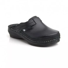  BATZ FLOWER FEKETE NŐI BŐR KLUMPA 36-41 gyógypapucs