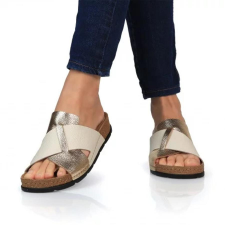  BATZ Marina Gold-Beige női bőr papucs 36-41 gyógypapucs