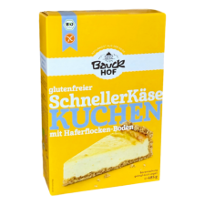 Bauckhof Bio Gyors sajttorta keverék - gluténmentes 485g bébiétel
