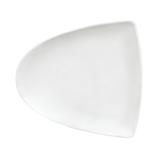 Bauscher "Enjoy" lapos tányér, aszimmetrikus, hossz: 210 mm, szélesség: 195 mm tányér és evőeszköz