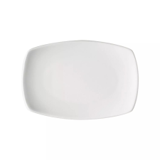 Bauscher Options Téglalap alakú tányér, megemelt peremmel, hossza: 320 mm, szélessége: 230 mm tányér és evőeszköz
