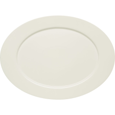 Bauscher "Purity" ovális tál, hossz: 379 mm, szélesség: 277 mm tányér és evőeszköz