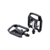 BBB Cycling kerékpáros kétfunkciós pedál DualChoice BPD-61, taposó- és SPD pedál egyben, ipari csapágyazás, fekete