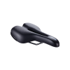 BBB Cycling kerékpáros nyereg BSD-111 SportPlus, unisex, szintetikus bevonat, anatómiai nyílással, emlékező szivacsos, 170mm széles, 265mm hosszú, fekete