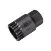 BBB Cycling kerékpáros szerszám - középrész leszedő BTL-109 BracketPlug, 24mm-es villáskulcs kell hozzá, hagyományos Shimano Octalink és ISIS rendszerekkel kompatibilis
