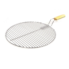  BBQ kerek grillrács rozsdamentes acél, fogantyúval 44,5 cm 63331 kerti sütés és főzés