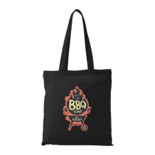  BBQ time - Bevásárló táska Fekete egyedi ajándék
