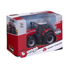 BBurago 10 cm traktor - Massey Ferguson autópálya és játékautó
