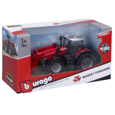  Bburago 10 cm traktor - Massey Ferguson markolóva autópálya és játékautó
