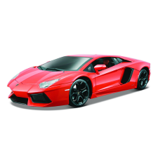 BBurago 1:18 Plus Lamborghini Aventador LP700-4 narancssárga autópálya és játékautó
