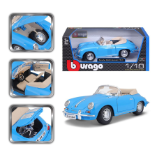 BBurago 1:18 Porsche 356B Cabriolet 1961 kék autópálya és játékautó