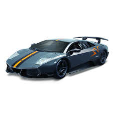 BBurago 1:24 Lamborghini MURCIELAGO LP 670-4 SV szürke autópálya és játékautó