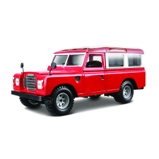 BBurago 1:24 Land Rover piros autópálya és játékautó