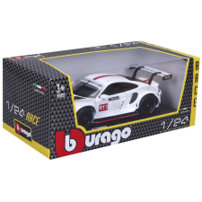  Bburago 1/24 versenyautó - Porsche 911 RSR GT 18- autópálya és játékautó
