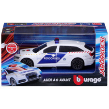 BBurago 1 /43 Audi A6 szirénázó magyar rendőrautó autópálya és játékautó