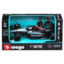  Bburago 1/43 F1 versenyautó - Mercedes-AMG Petronas F1 Team autópálya és játékautó
