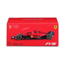  Bburago 1/43 Ferrari versenyautó - F1-75(sisakkal) autópálya és játékautó