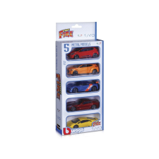 Bburago 1/43 Street fire kisautó 5 db/cs 18-30005 autópálya és játékautó