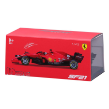  Bburago 1 /43 versenyautó - Ferrari, 2021-es szezon autó versenyzővel (62350) autóalkatrész