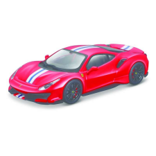 BBurago Ferrari 488 Pista versenyautó 1:43 autópálya és játékautó