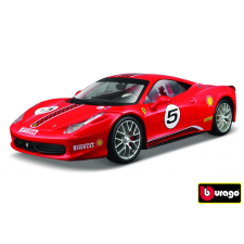 Bburago Ferrari versenyautó piros 1:24 méretarányban autópálya és játékautó
