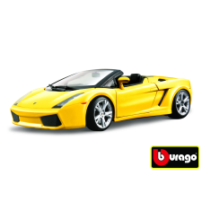Bburago lamborghini gallardo spyder fémmodell sárga 1:18 autópálya és játékautó