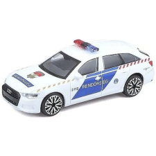 BBurago modellautó 1/43 méretaránnyal - Audi A6 szirénázó magyar rendőrautó autópálya és játékautó