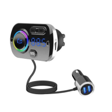 BC49BQ Bluetooth autós MP3 lejátszó Fm Transzmitter LED kijelzővel 2 telefonos fm transzmitter