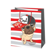  Be Cool mopsz mintás óriás méretű ajándéktáska 33x15x44,5cm ajándéktasak
