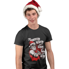  Be Naughty - Karácsonyi Férfi Póló férfi póló