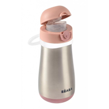  Béaba Rozsdamentes Acél Palack + Fogantyú – 350 ml – Sötét rózsaszín itatópohár