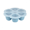 Beaba - Szilikon multifunkciós bébiétel tároló - 6 x 90 ml - Viharkék