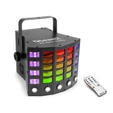  BeamZ Gobo Derby (8x3W) RGBA 15 optikás + UV + Stroboszkóp DMX derby fényeffekt világítási kellék