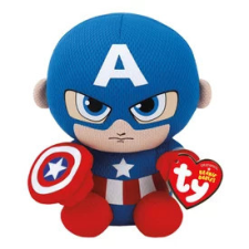  Beanie Babies plüss figura Marvel CAPTAIN AMERICA, 15 cm plüssfigura