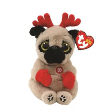 Beanie Babies plüss figura MITTENS, 15 cm - barna kutya (3) plüssfigura