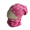  Beanie, pöttyös, pink