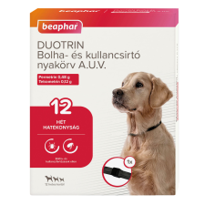 Beaphar Duotrin bolha- és kullancsirtó nyakörv kutyáknak, kettős hatóanyaggal 65 cm élősködő elleni készítmény kutyáknak