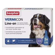 Beaphar Vermicon Line On Spot On kutyáknak (30kg felett) 3x4,5ml élősködő elleni készítmény kutyáknak