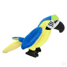 Bear Toys Plüss papagáj kék-sárga 15cm plüssfigura