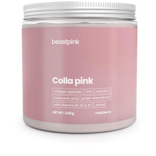 BeastPink Colla Pink, 240 g, málna vitamin és táplálékkiegészítő