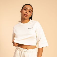 BeastPink Cropped Serenity női póló Ivory M