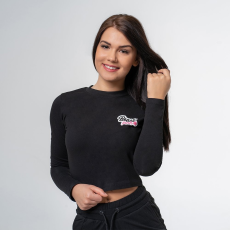 BeastPink Póló Long Sleeve Croptop Black L
