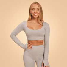 BeastPink Sense Crop Top Grey női edzőruha